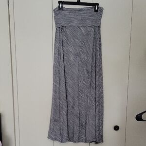 Gray Marled Maxi Skirt